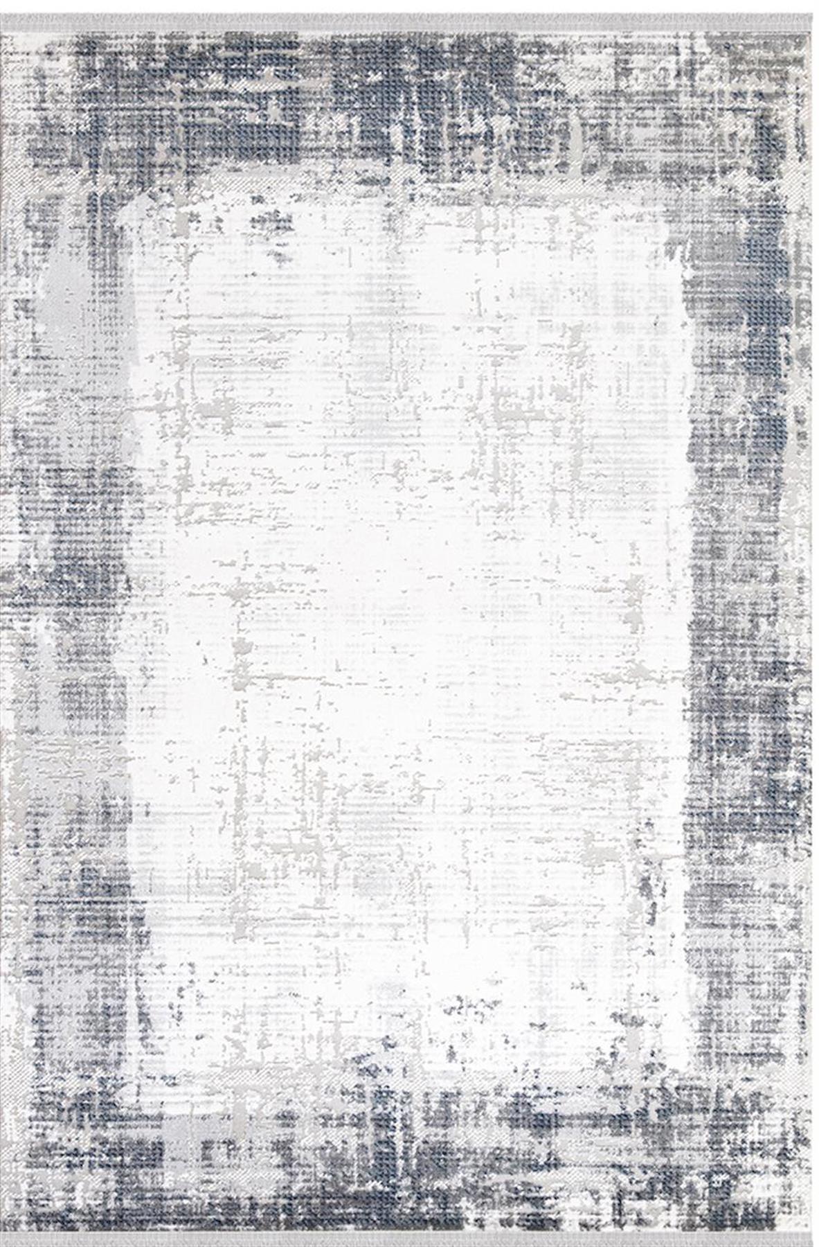 İpek Mekik Halı Filiya 11251 Gri 8 mm Akrilik Yıkanabilir Orta Kaymaz Pamuk Taban Dikdörtgen Makine Dokuma Antre-Çocuk Odası-Salon-Yatak Odası Halısı 100x300 cm