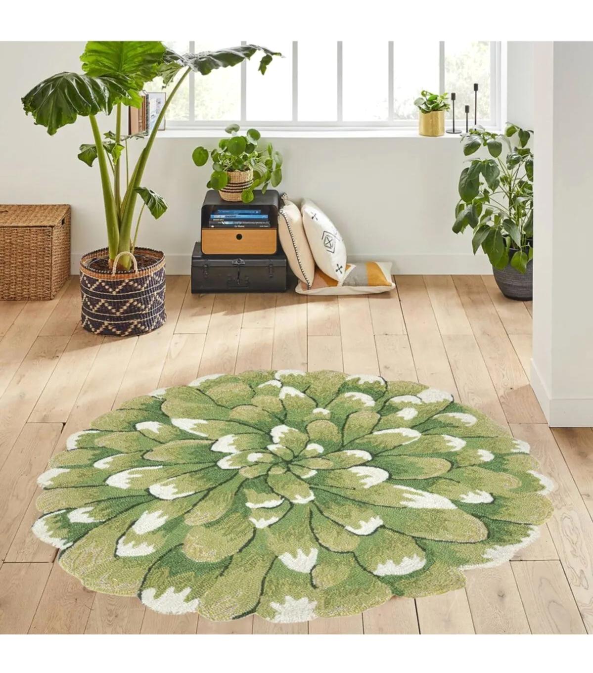 Rovigo Home RVG7152 Çok Renkli 8 mm Polyester Antibakteriyel-Leke Tutmaz-Toz Tutmaz Yıkanabilir İnce Kaymaz Dot Taban Yuvarlak Makine Dokuma Salon Halısı 80x500 cm