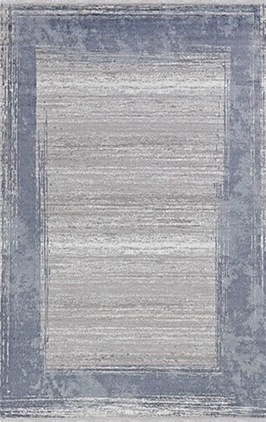 Merinos Tresor 34152 Mavi 8 mm Akrilik Yumuşak Yıkanabilir Kalın Kaymaz Dikdörtgen Makine Dokuma Salon Halısı 180x180 cm