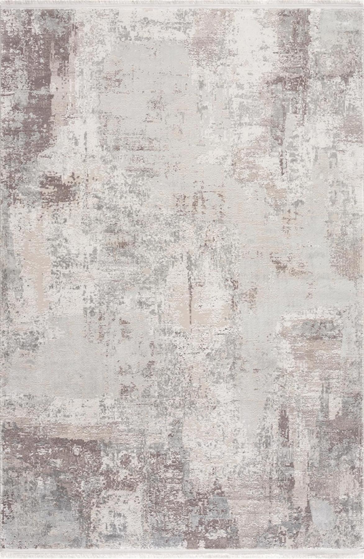 Sanat Halı Doku 1093 Çok Renkli 8 mm Viskon Antibakteriyel Yıkanabilir Kalın Kaymaz Lateks Taban Dikdörtgen Makine Dokuma Salon Halısı 80x150 cm