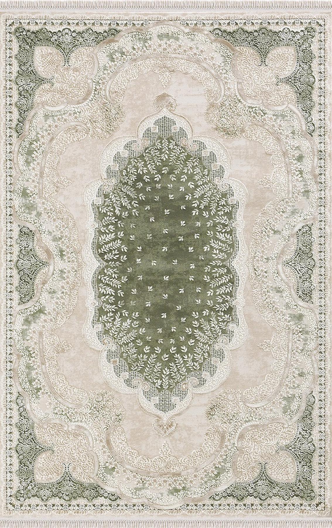 Merinos Rodin 19777 Çok Renkli 11 mm Akrilik Toz Tutmaz Yıkanabilir Kalın Kaymaz Dikdörtgen Makine Dokuma Salon Halısı