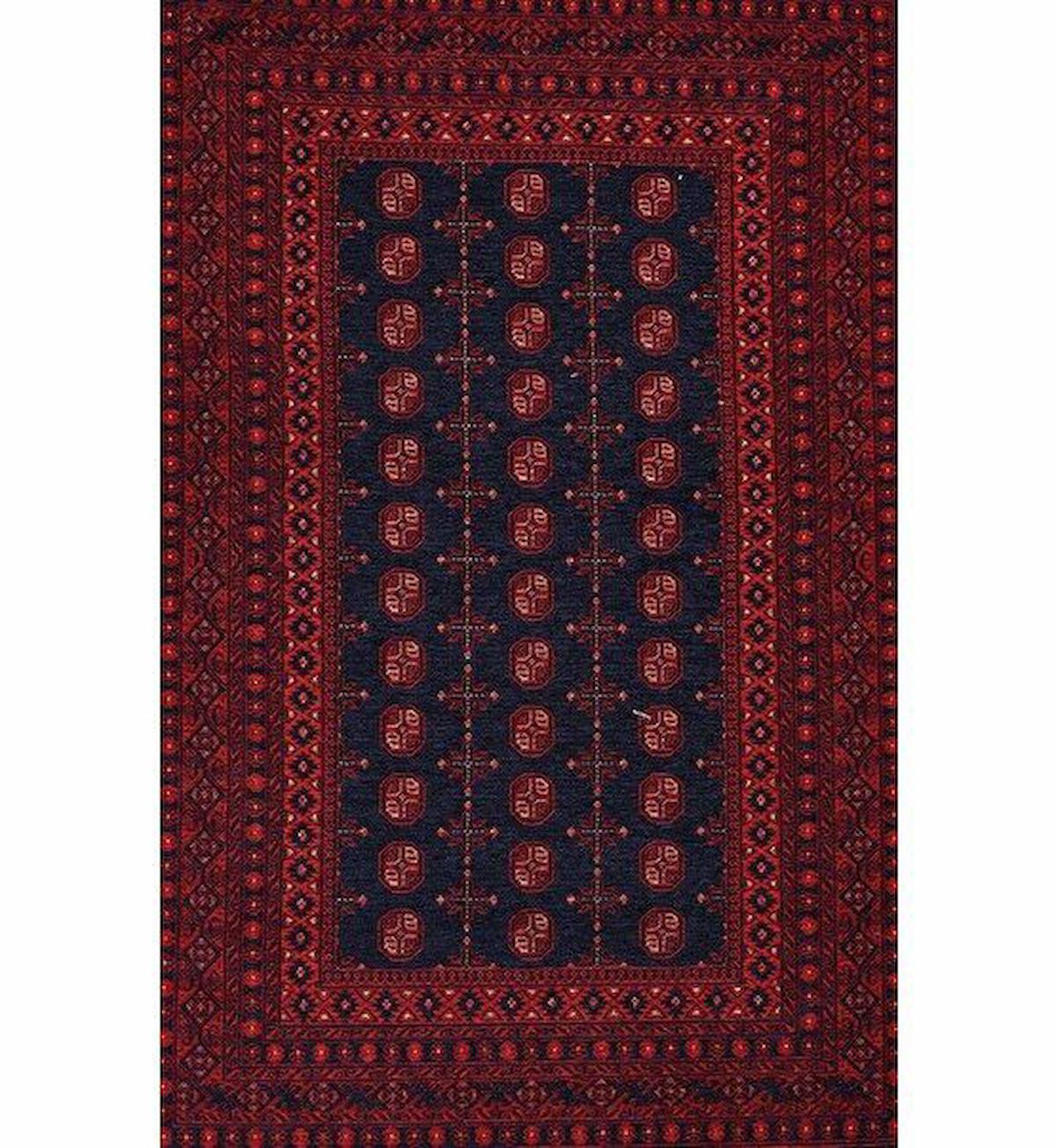 Gümüşsuyu Deco Anatolia 15913 Çok Renkli 6 mm Akrilik-Pamuk Toz Tutmaz Yıkanabilir İnce Kaymaz Taban Dikdörtgen Makine Dokuma Salon Halısı 140x200 cm