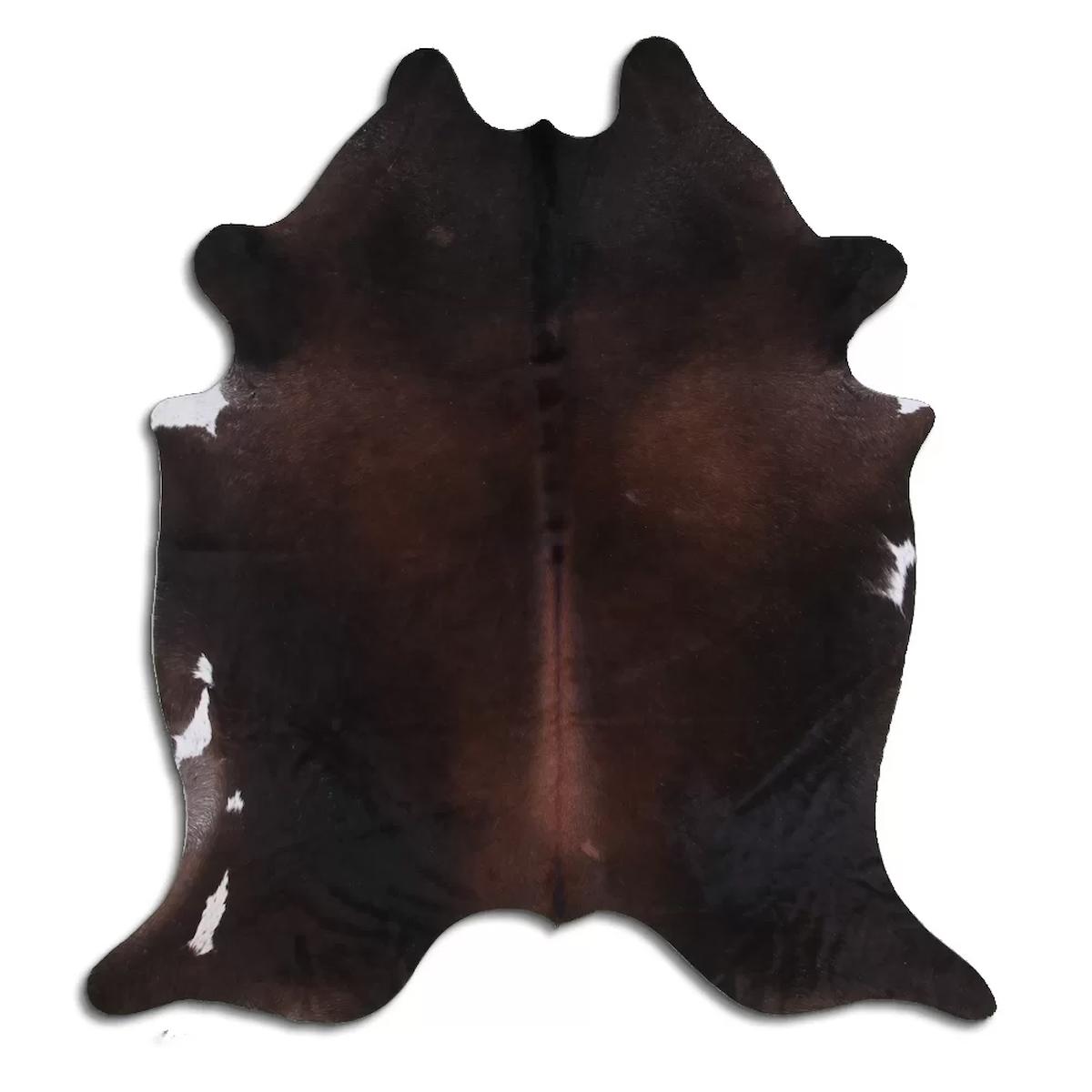 Fiesta Leather Art 66597 Krem 51 mm Deri Toz Tutmaz Yıkanabilir İnce Kaymaz Deri Taban Oval Makine Dokuma Salon Halısı 100x300 cm