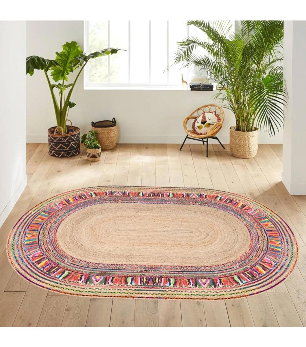 Rovigo Home RVG7028 Krem 8 mm Polyester Yıkanabilir Orta Kaymaz Dot Taban Dikdörtgen Makine Dokuma Salon Halısı 80x150 cm