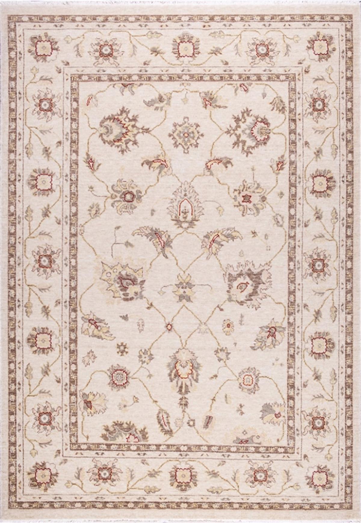 Crea Halı 8004 Krem 10 mm Bambu Yıkanabilir Orta Dikdörtgen Makine Dokuma Salon Halısı 100x300 cm