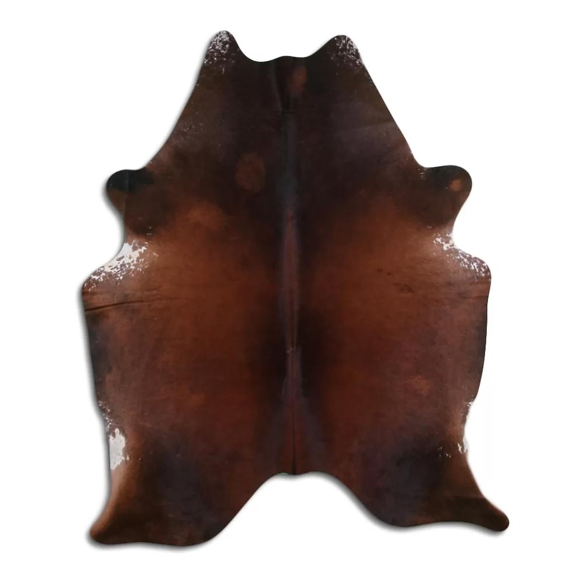 Fiesta Leather Art 103670 Krem 51 mm Deri Toz Tutmaz Yıkanabilir İnce Kaymaz Deri Taban Oval Makine Dokuma Salon Halısı 180x350 cm