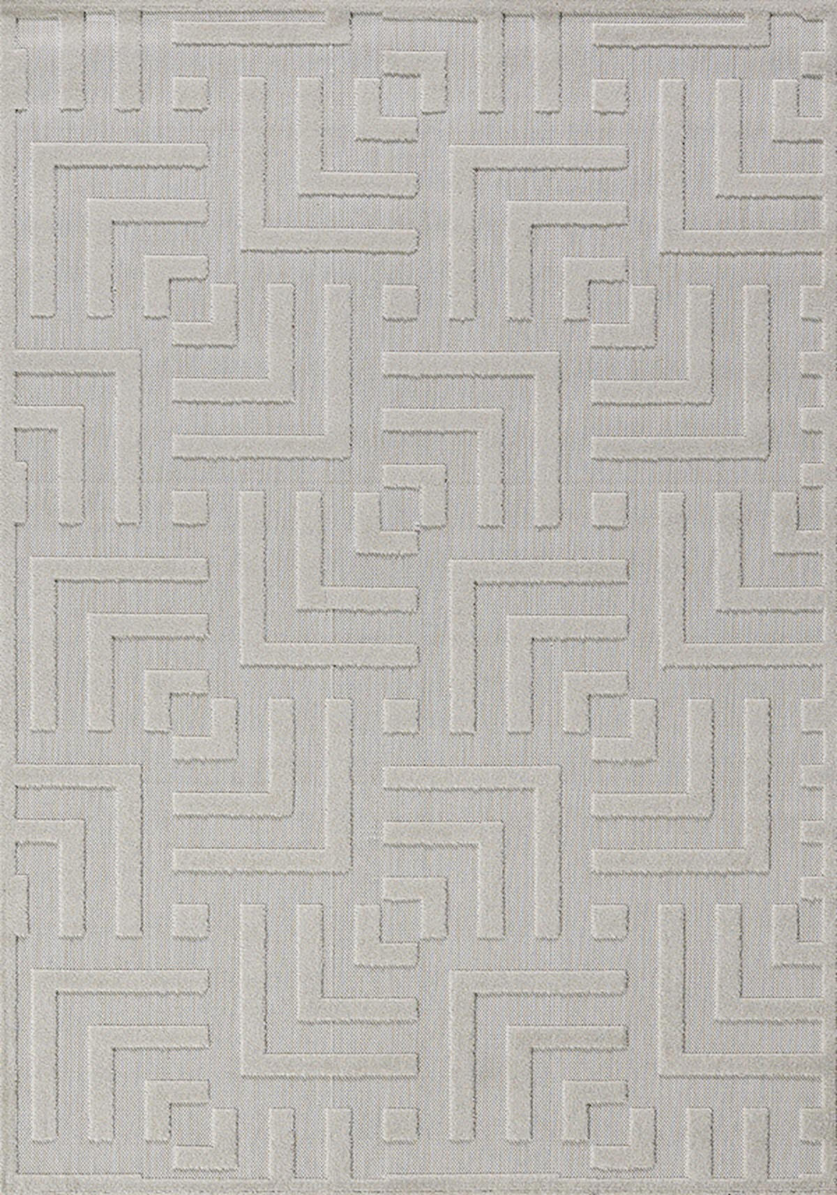 Dinarsu Grace 54100 Gri 5 mm Silinebilir Yıkanabilir Orta Kaymaz Dikdörtgen Makine Dokuma Oturma Odası-Salon Halısı 120x180 cm