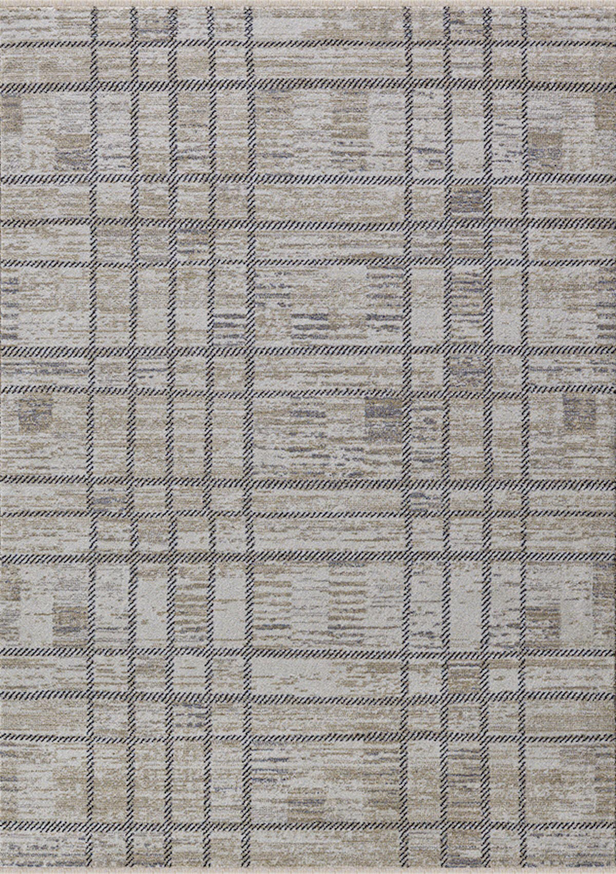 Dinarsu Laguna 36466 Gri 7 mm Silinebilir Yıkanabilir Orta Kaymaz Dikdörtgen Makine Dokuma Oturma Odası-Salon Halısı 120x180 cm