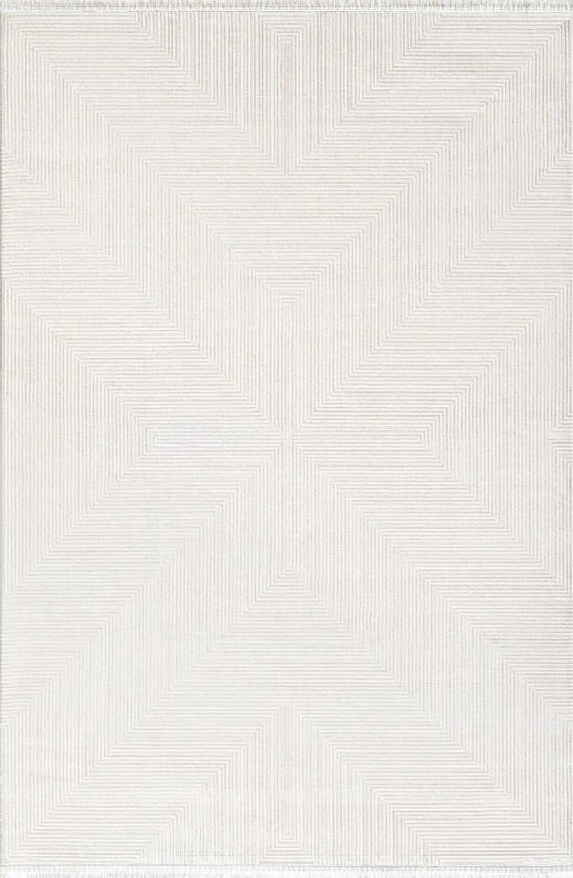 Pierre Cardin Marcel JC00B Bej 0.8 mm Akrilik Antibakteriyel Yıkanabilir İnce Kaymaz Dikdörtgen Makine Dokuma Salon Halısı 180x300 cm