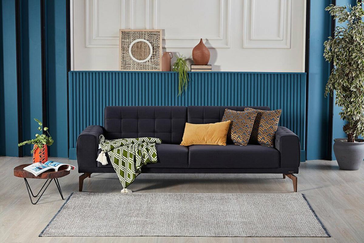 Gümüşsuyu Deco Fashion 14017 Çok Renkli 4 mm Polyester Antibakteriyel Yıkanabilir İnce Kaymaz Dikdörtgen Makine Dokuma Salon Halısı 40x60 cm