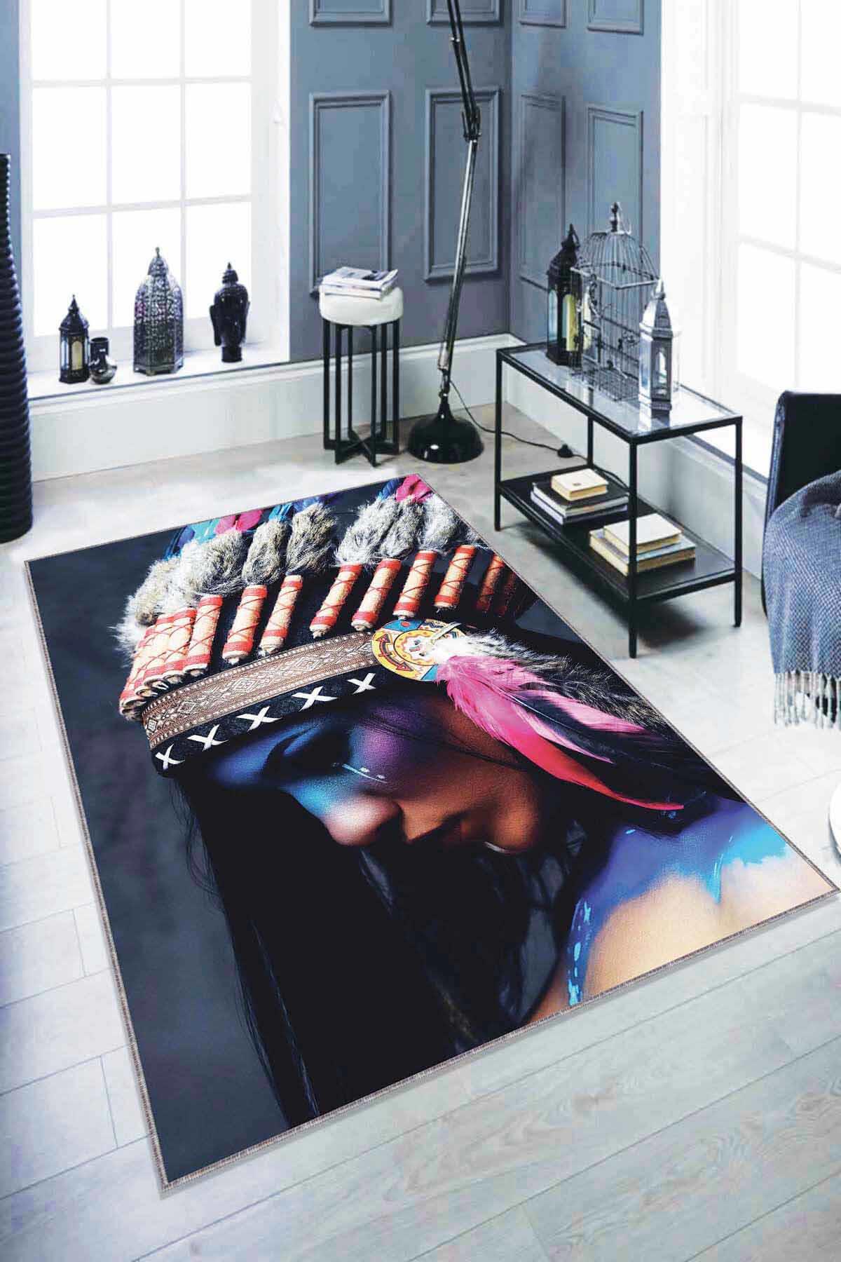 Viva Home RV329 Pembe 7 mm Mikropolyester Leke Tutmaz Yıkanabilir İnce Kaymaz Dot Taban Dikdörtgen Makine Dokuma Çocuk Odası Halısı 100x200 cm