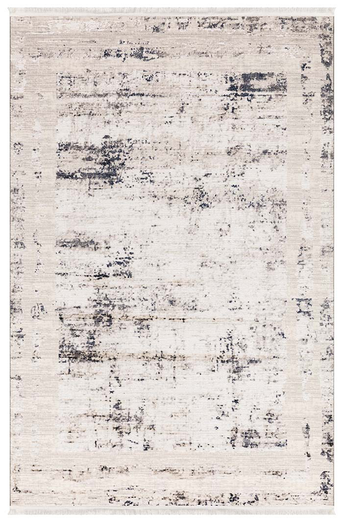 İpek Mekik Halı Sihir 17407 Krem 6 mm Polyester Toz Tutmaz Yıkanabilir İnce Kaymaz Pamuk Taban Dikdörtgen Makine Dokuma Antre-Çocuk Odası-Salon-Yatak Odası Halısı 100x200 cm