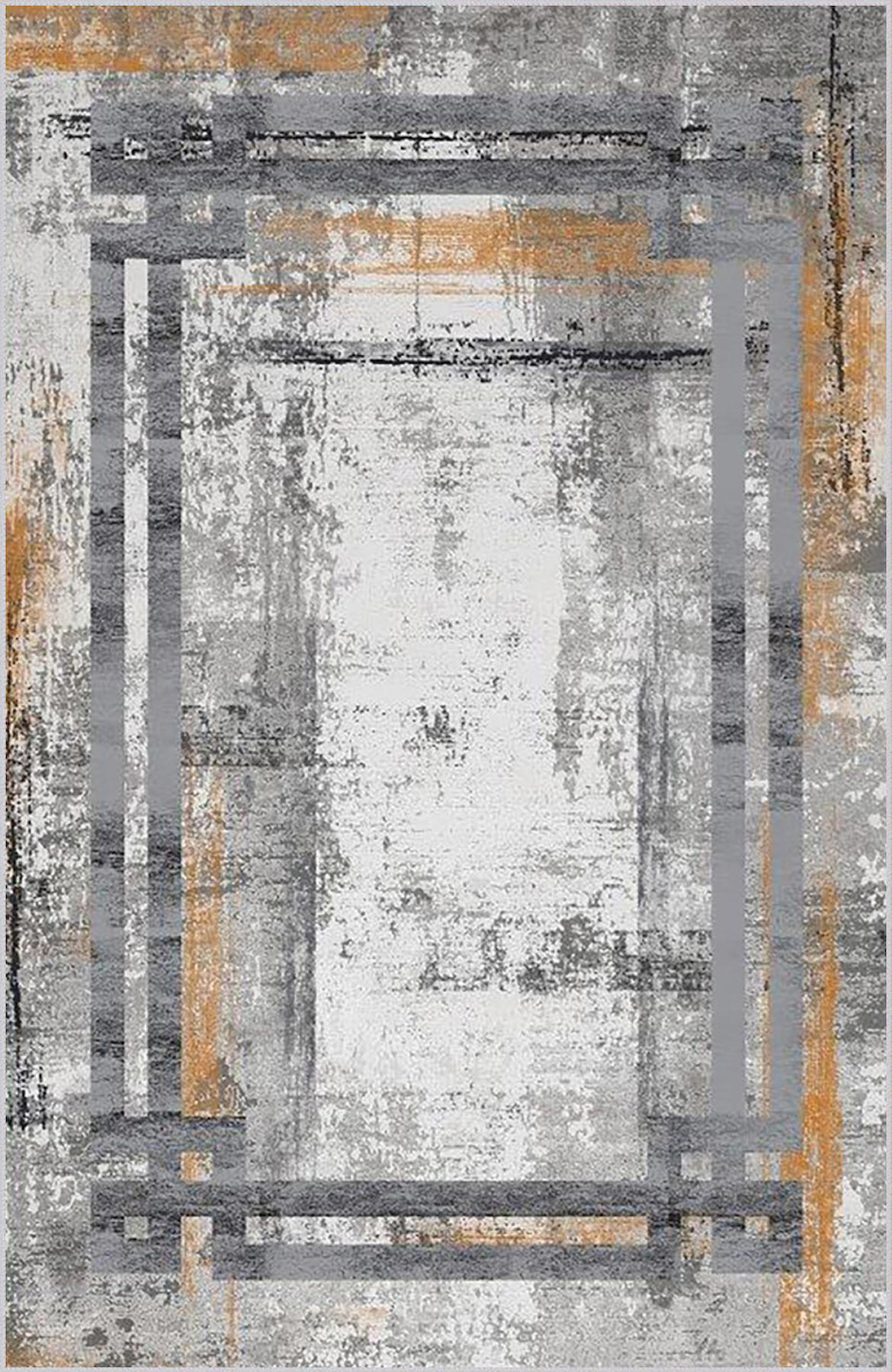 Rovigo Home RVG0701 Gri 8 mm Polyester Antibakteriyel-Leke Tutmaz-Toz Tutmaz Yıkanabilir İnce Kaymaz Dot Taban Dikdörtgen Makine Dokuma Salon Halısı 80x250 cm