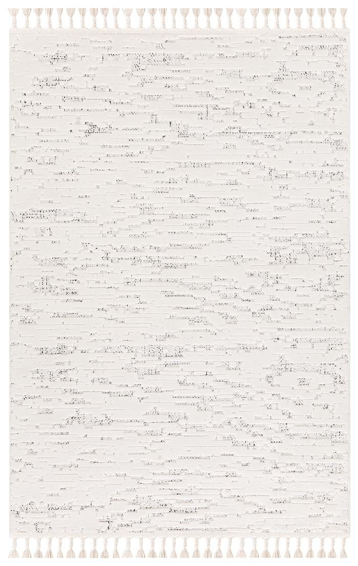 İpek Mekik Halı Pien 1703A Krem 10 mm Polyester Yıkanabilir Orta Kaymaz Pamuk Taban Dikdörtgen Antre-Çocuk Odası-Salon-Yatak Odası Halısı 80x500 cm