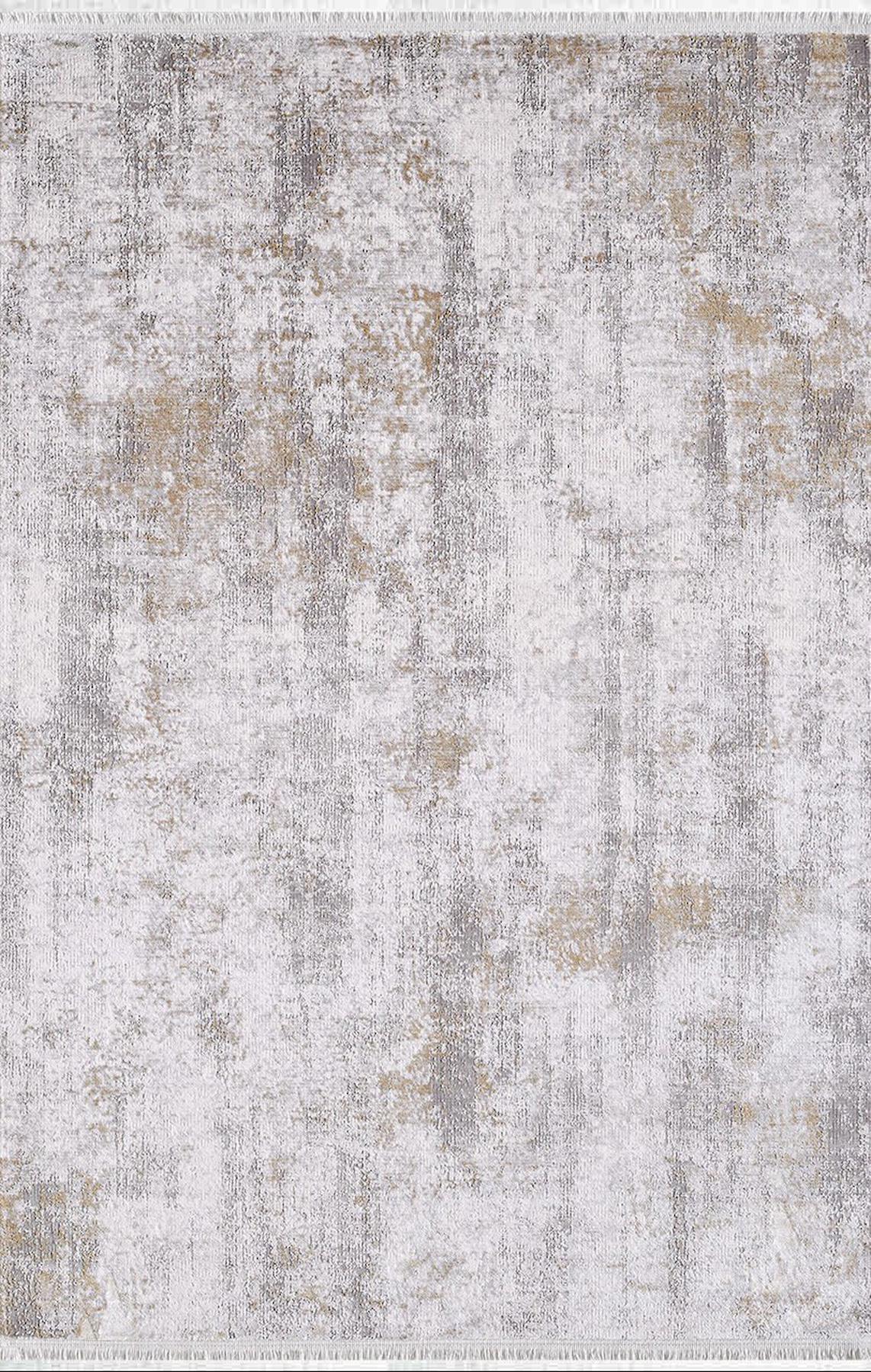 Artemis Halı Borok 02267A Krem Akrilik Yıkanabilir İnce Kaymaz Jüt Taban Dikdörtgen Makine Dokuma Salon Halısı 50x80 cm
