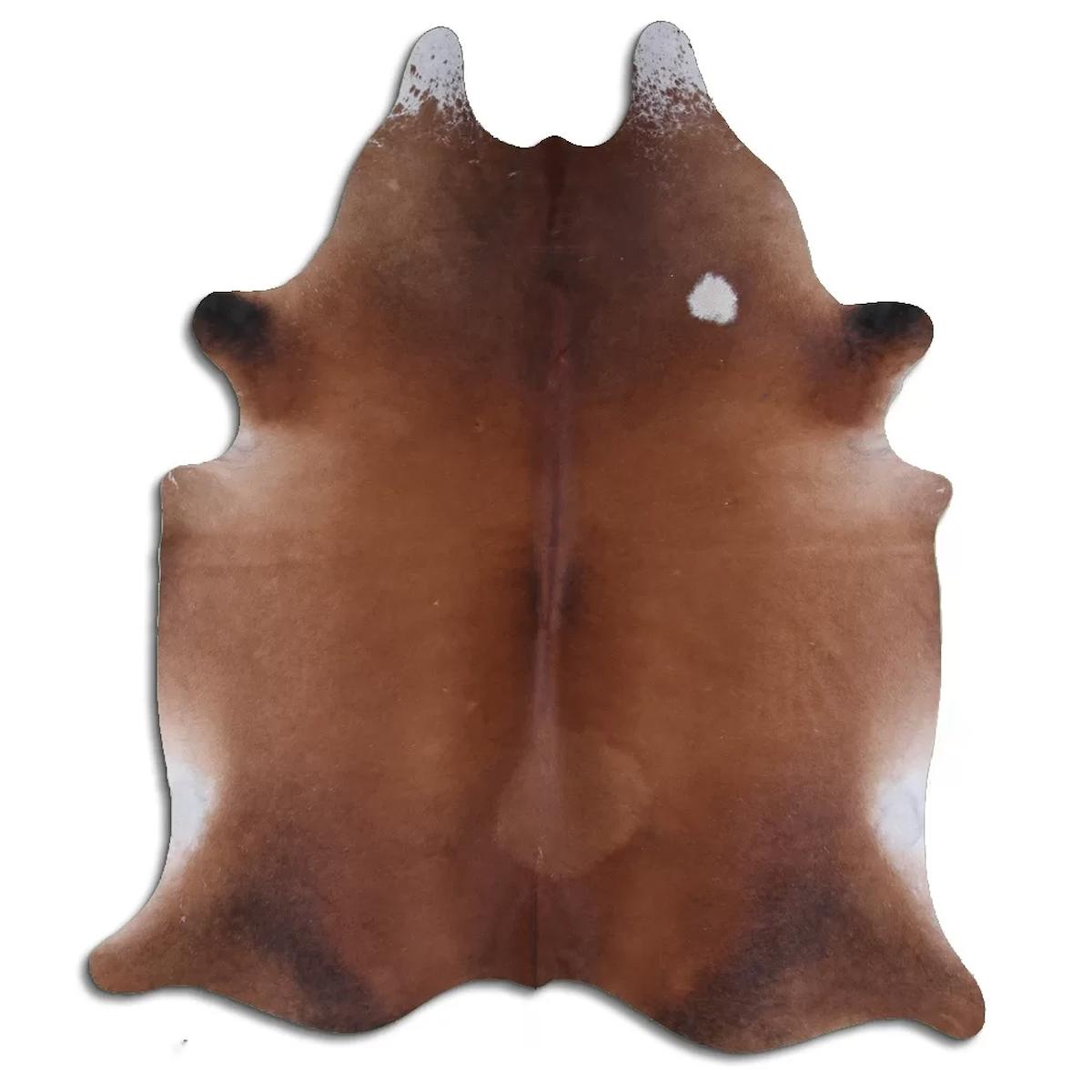 Fiesta Leather Art 66159 Krem 51 mm Deri Toz Tutmaz Yıkanabilir İnce Kaymaz Deri Taban Oval Makine Dokuma Salon Halısı 200x350 cm
