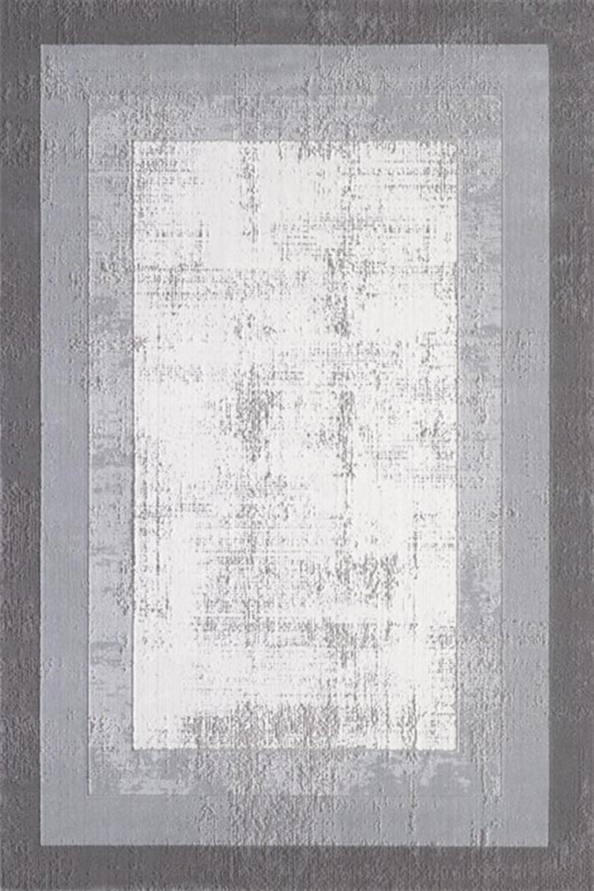 Artemis Halı Murano 1359A Gri 11 mm Pamuk Yıkanabilir İnce Kaymaz Jüt Taban Dikdörtgen Makine Dokuma Salon Halısı 80x150 cm