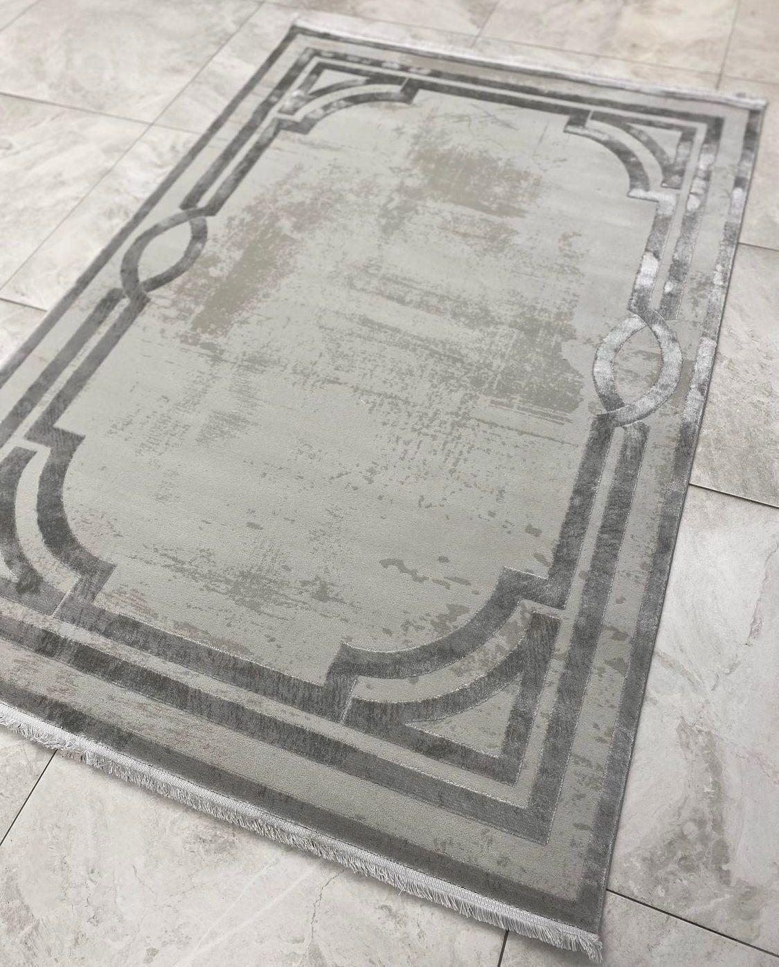 İpek Mekik Halı Krem 11 mm Akrilik Yıkanabilir İnce Kaymaz Jüt Taban Dikdörtgen Makine Dokuma Salon Halısı 200x290 cm