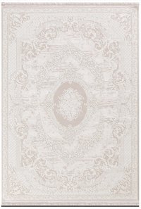 Dinarsu Arora 32796 Krem 10 mm Akrilik Silinebilir Yıkanabilir Orta Kaymaz Dikdörtgen Makine Dokuma Oturma Odası-Salon Halısı 140x200 cm