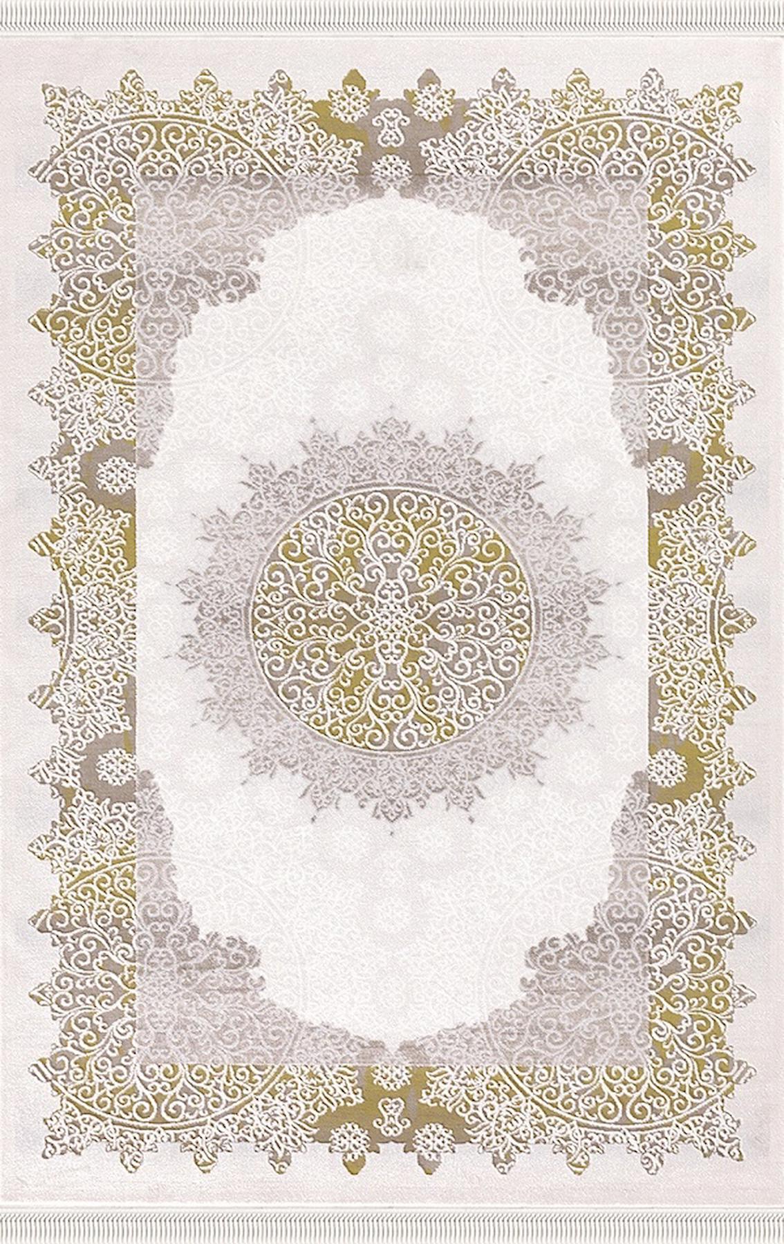Merinos Efes EF013 Çok Renkli 12 mm Akrilik Yıkanabilir Kalın Kaymaz Taban Dikdörtgen Makine Dokuma Salon Halısı 120x200 cm
