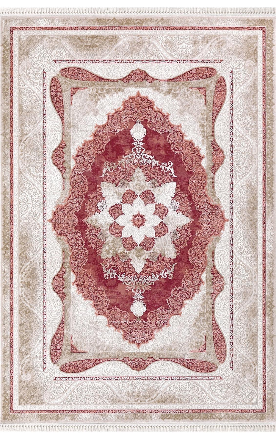 Dinarsu Arora 31888 Gri 10 mm Akrilik Yıkanabilir Orta Kaymaz Pamuk Taban Dikdörtgen Makine Dokuma Salon Halısı 160x235 cm