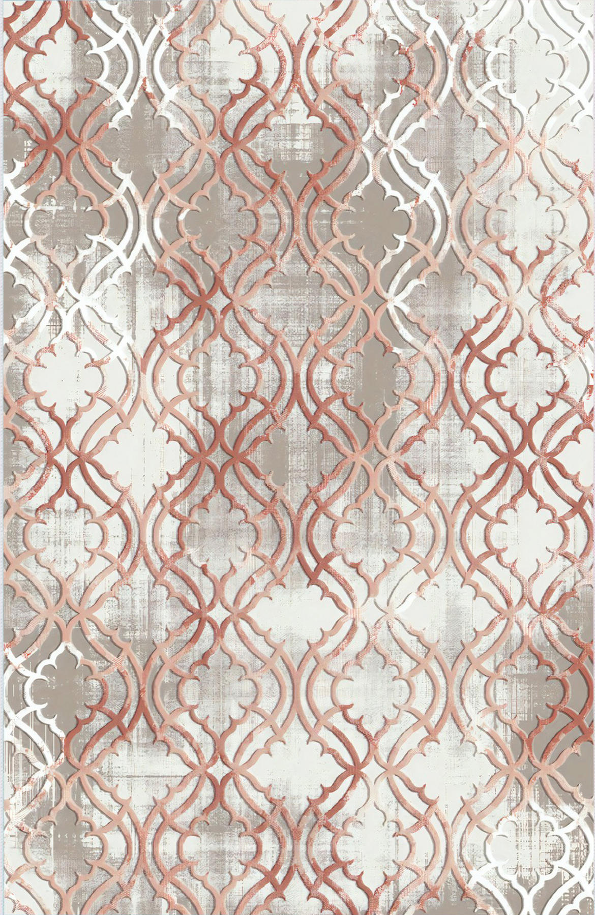 Rovigo Home RVG0674 Çok Renkli 8 mm Polyester Antibakteriyel-Leke Tutmaz-Toz Tutmaz Yıkanabilir İnce Kaymaz Dot Taban Dikdörtgen Makine Dokuma Salon Halısı 100x200 cm