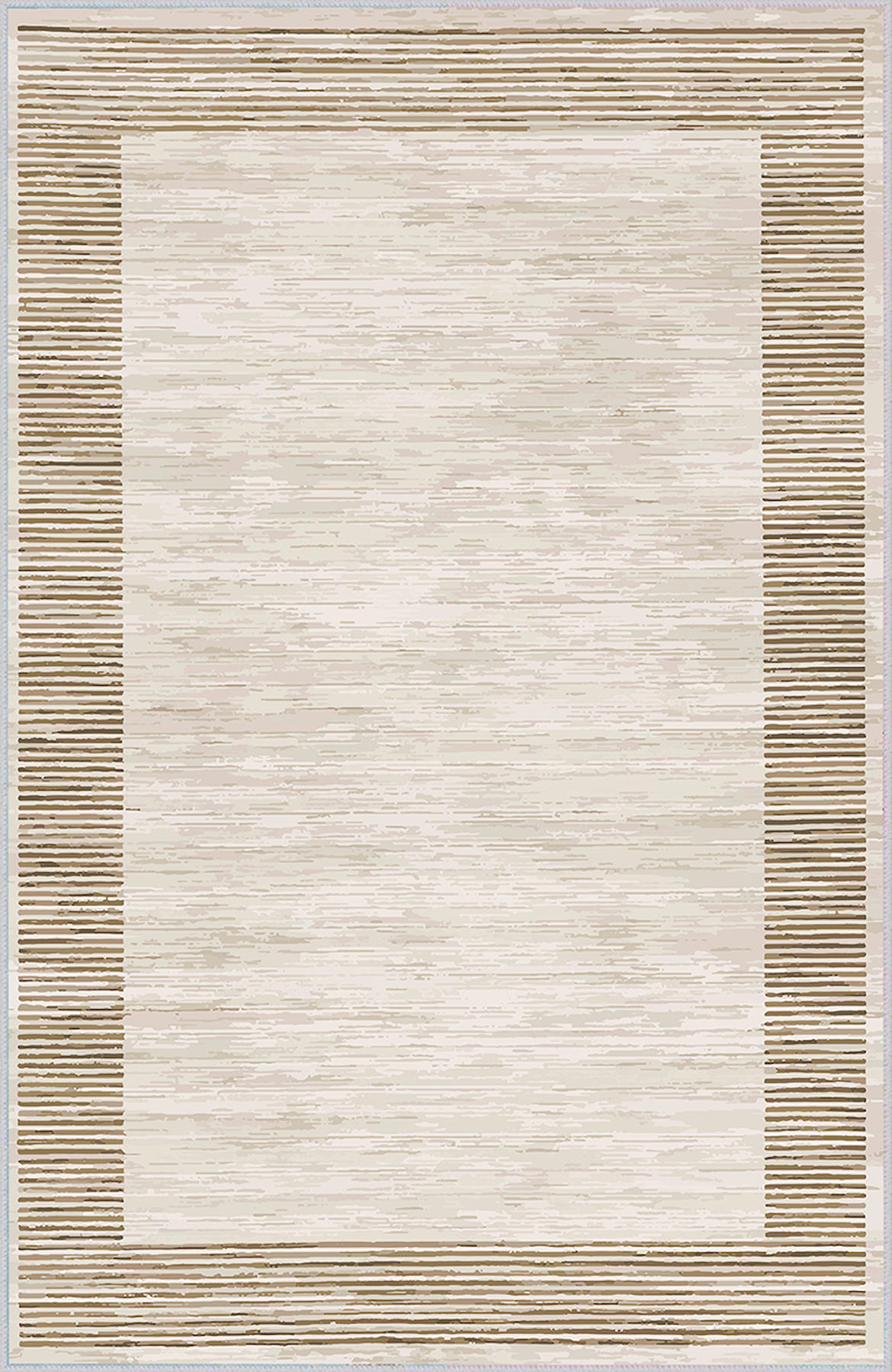 Rovigo Home RVG1499 Krem 8 mm Polyester Antibakteriyel-Leke Tutmaz-Toz Tutmaz Yıkanabilir İnce Kaymaz Dot Taban Dikdörtgen Makine Dokuma Salon Halısı 160x160 cm