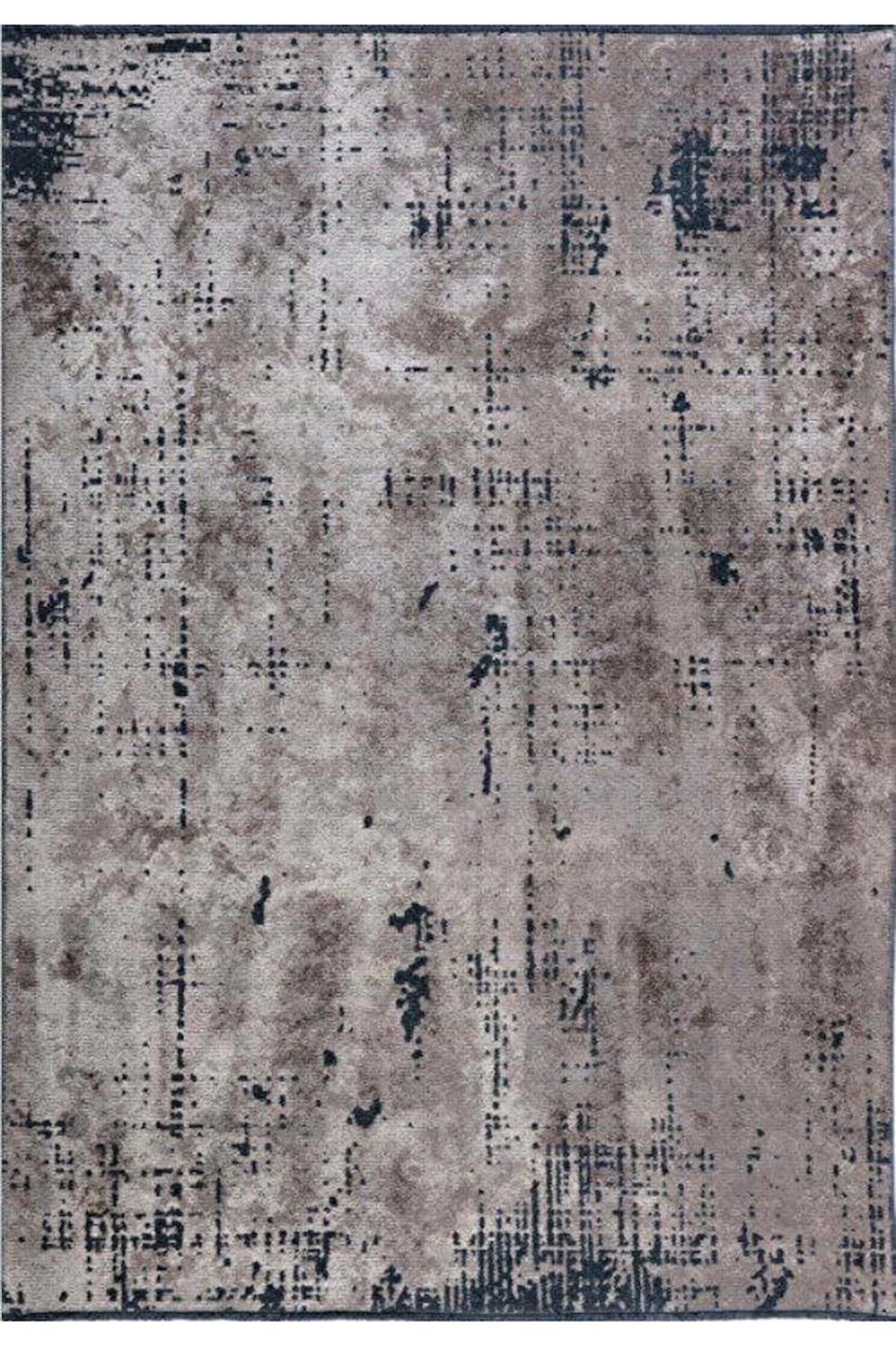 Gümüşsuyu Milano 12254 Vizon 6 mm Pamuk Toz Tutmaz Yıkanabilir İnce Kaymaz Dikdörtgen Makine Dokuma Salon Halısı 160x230 cm