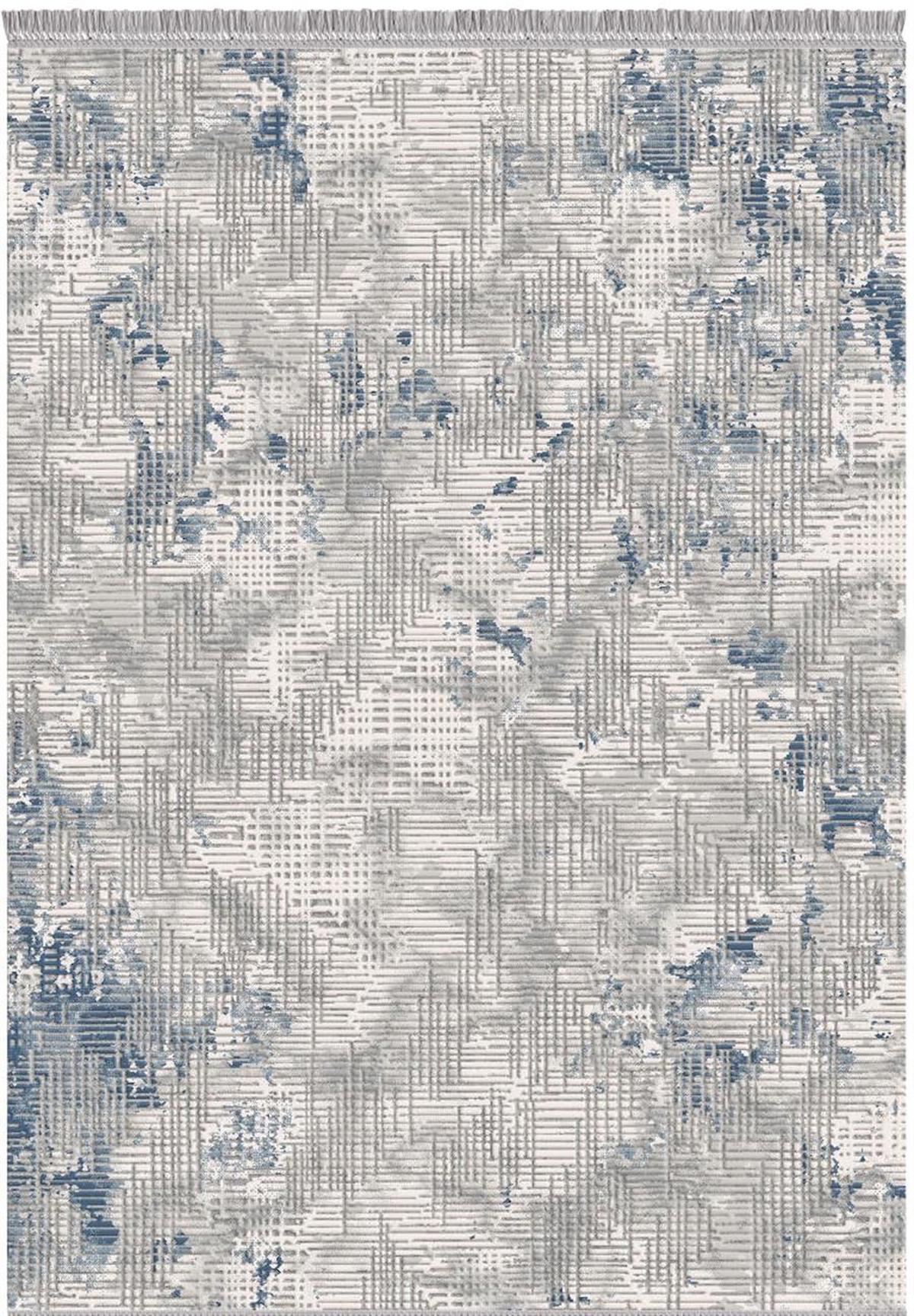 İpek Mekik Halı Safarin 7604A Gri 12 mm Akrilik Yıkanabilir Kalın Kaymaz Pamuk Taban Dikdörtgen Makine Dokuma Antre-Çocuk Odası-Salon-Yatak Odası Halısı 120x120 cm