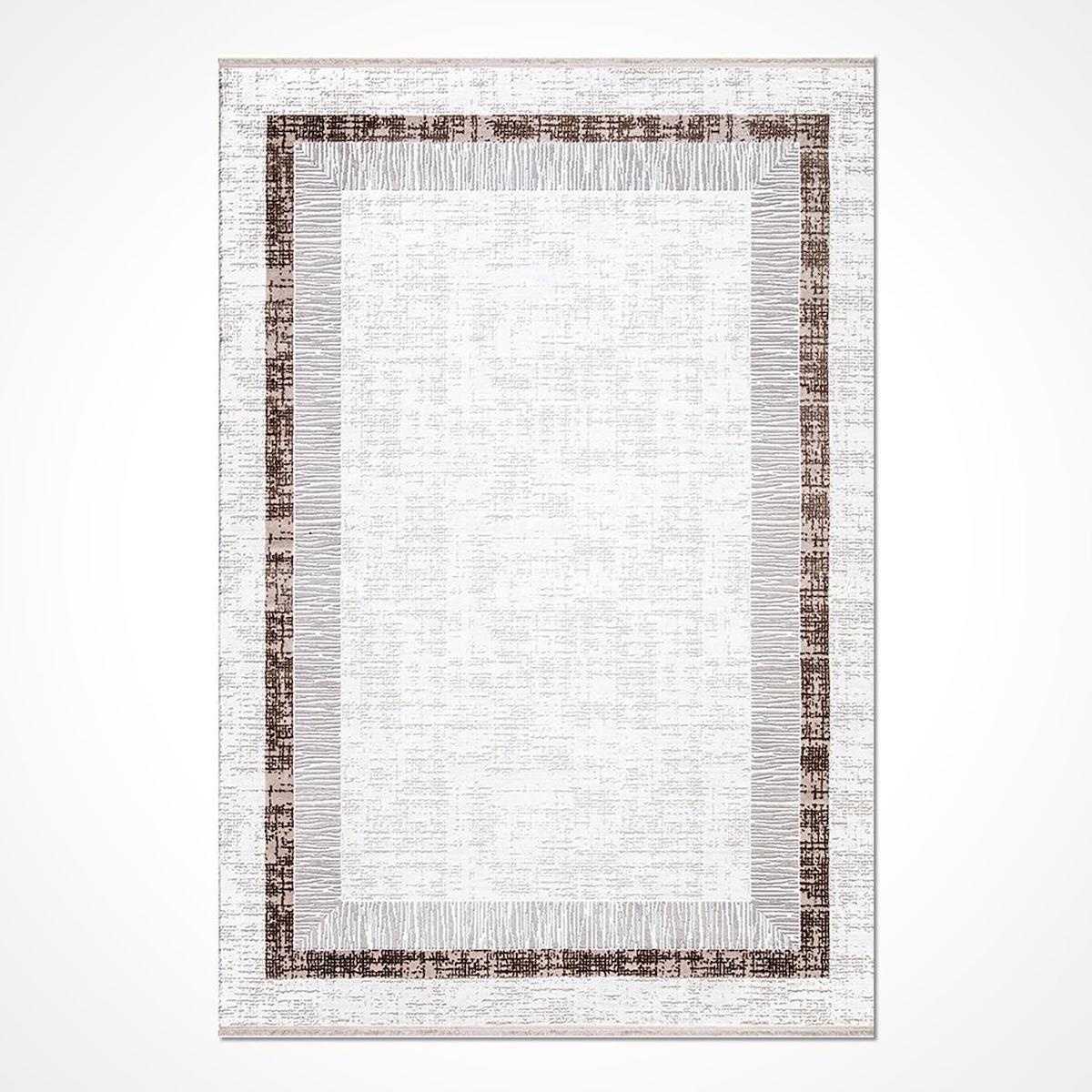 Crea Halı Galyon 16157 Krem 8 mm Akrilik Toz Tutmaz Yıkanabilir Orta Dikdörtgen Makine Dokuma Salon Halısı 120x180 cm