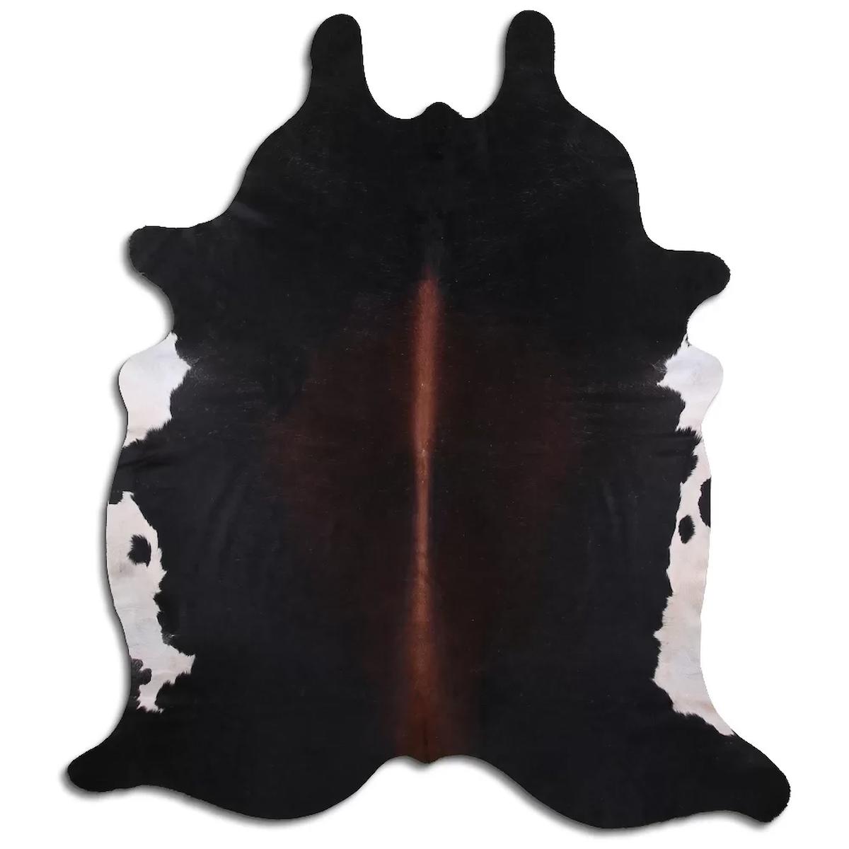 Fiesta Leather Art 33061 Krem 51 mm Deri Toz Tutmaz Yıkanabilir İnce Kaymaz Deri Taban Oval Makine Dokuma Salon Halısı 160x180 cm