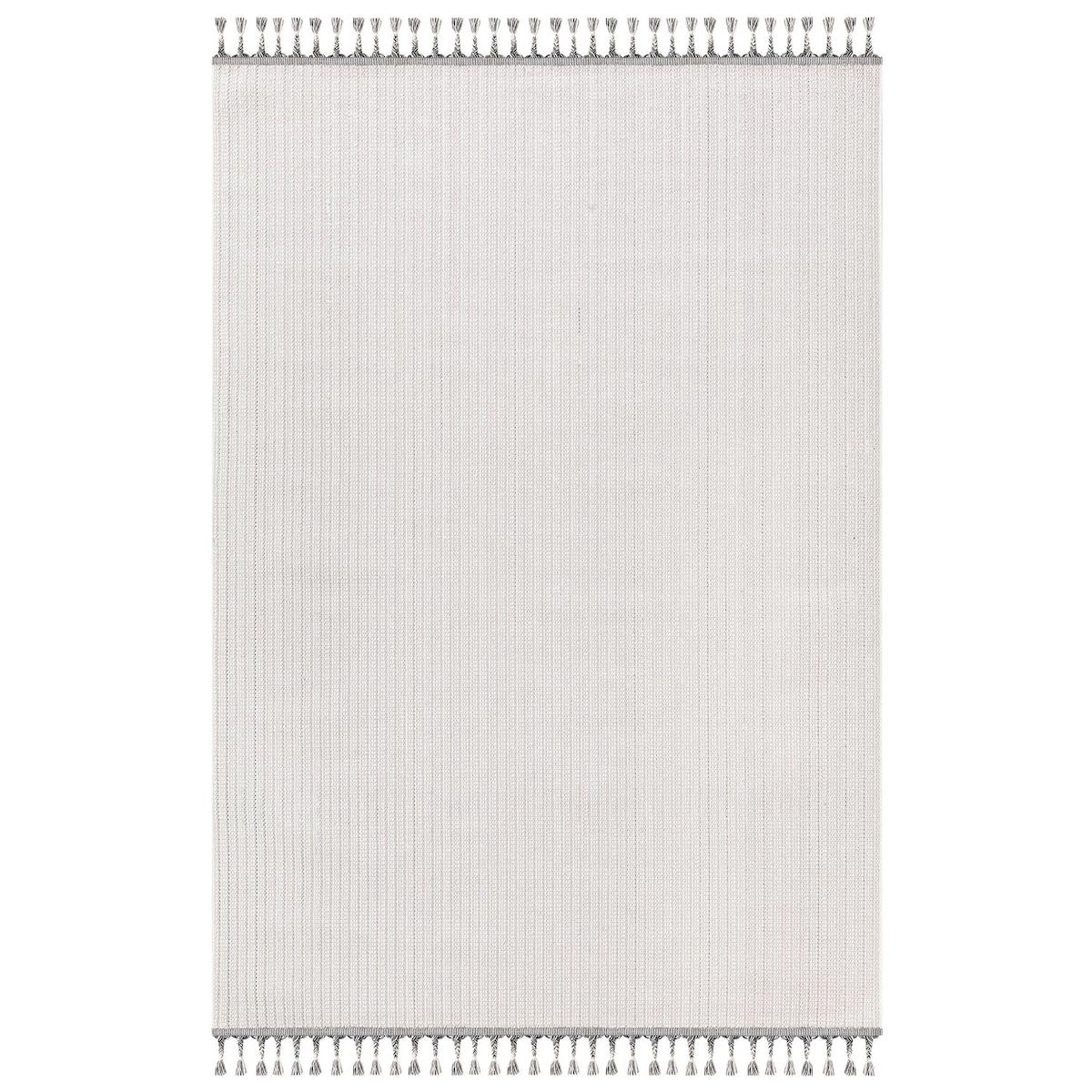İpek Mekik Halı Duru Pien 1706 Krem 10 mm Polyester Yıkanabilir Orta Kaymaz Dikdörtgen Makine Dokuma Antre-Çocuk Odası-Salon-Yatak Odası Halısı 100x100 cm