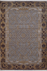 Royal Halı Elite QE01A Krem 7 mm Viskon Toz Tutmaz Yıkanabilir Kalın Kaymaz Lateks Taban Dikdörtgen Makine Dokuma Salon Halısı 160x230 cm