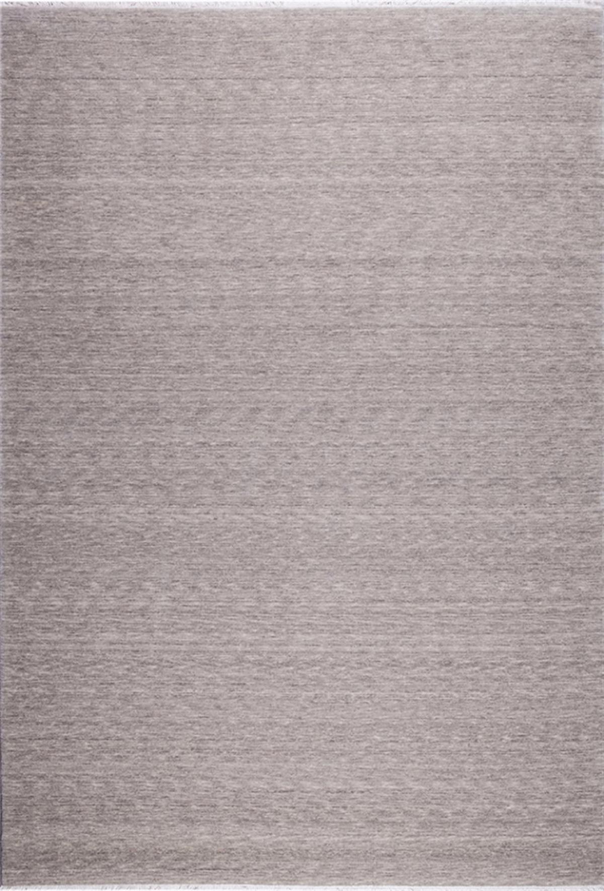 Crea Halı 8013 Gri 10 mm Bambu Yıkanabilir Orta Dikdörtgen Makine Dokuma Salon Halısı 100x150 cm