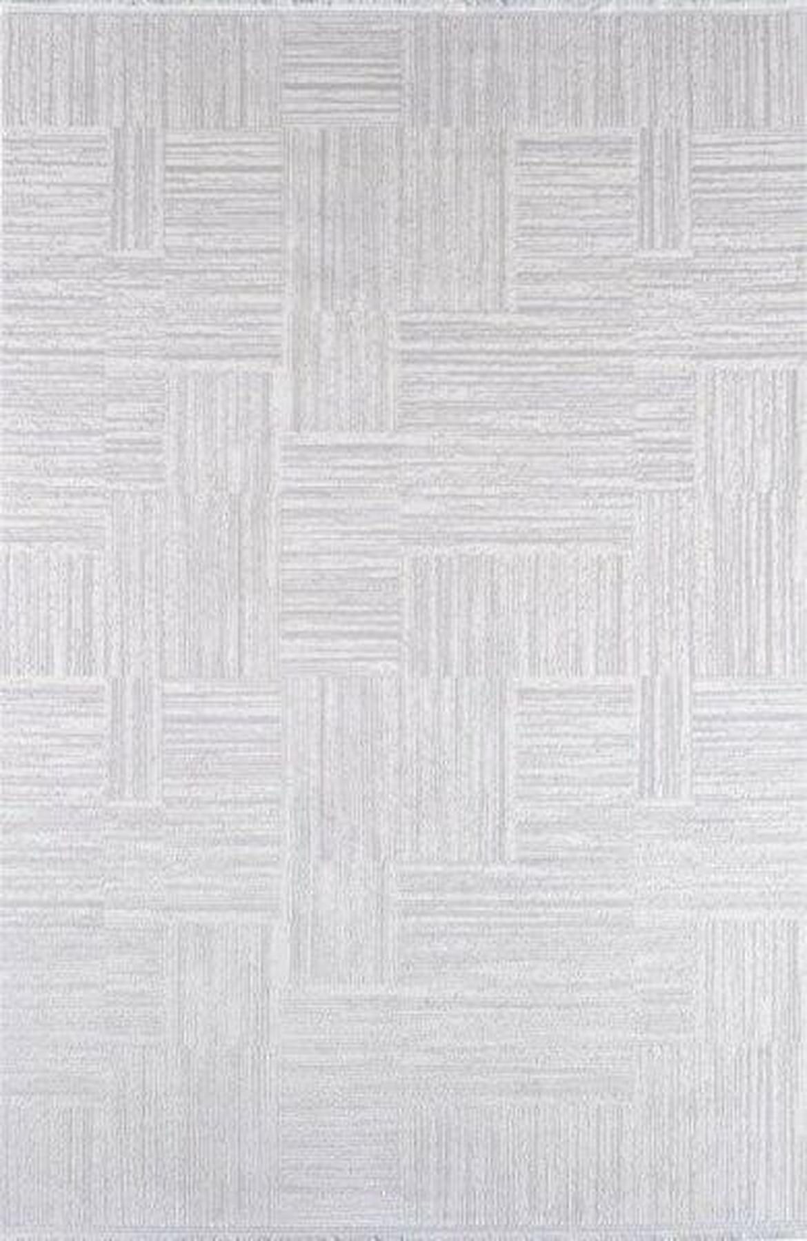 Gümüşsuyu Viera 15594 Krem 7 mm Akrilik Antibakteriyel Yıkanabilir İnce Kaymaz Dikdörtgen Makine Dokuma Salon Halısı 100x150 cm