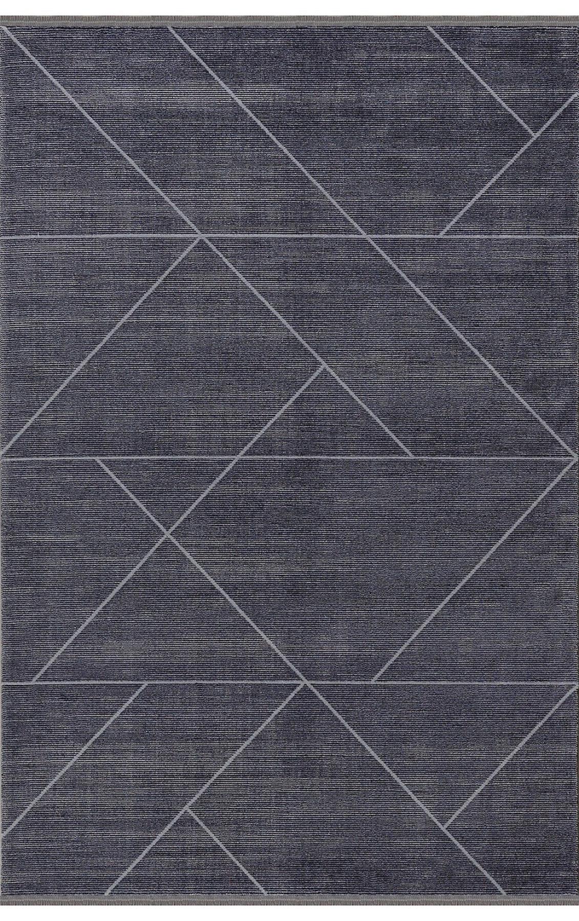 Padişah Eternity Antrasit 11 mm Akrilik Yumuşak Yıkanabilir İnce Kaymaz Dikdörtgen Makine Dokuma Salon Halısı 80x500 cm