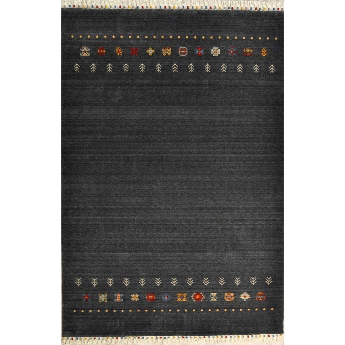 Hoom Rugs Funky 804 Antrasit 11 mm Bambu Orta Kaymaz Dikdörtgen El Dokuması Salon Halısı 160x230 cm