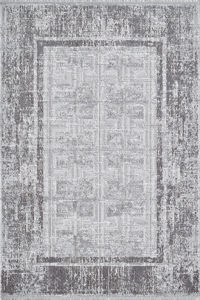 Royal Halı Nova NQ01C Füme - Gri 8 mm Akrilik Toz Tutmaz Yıkanabilir Kalın Kaymaz Lateks Taban Dikdörtgen Makine Dokuma Salon Halısı 140x140 cm