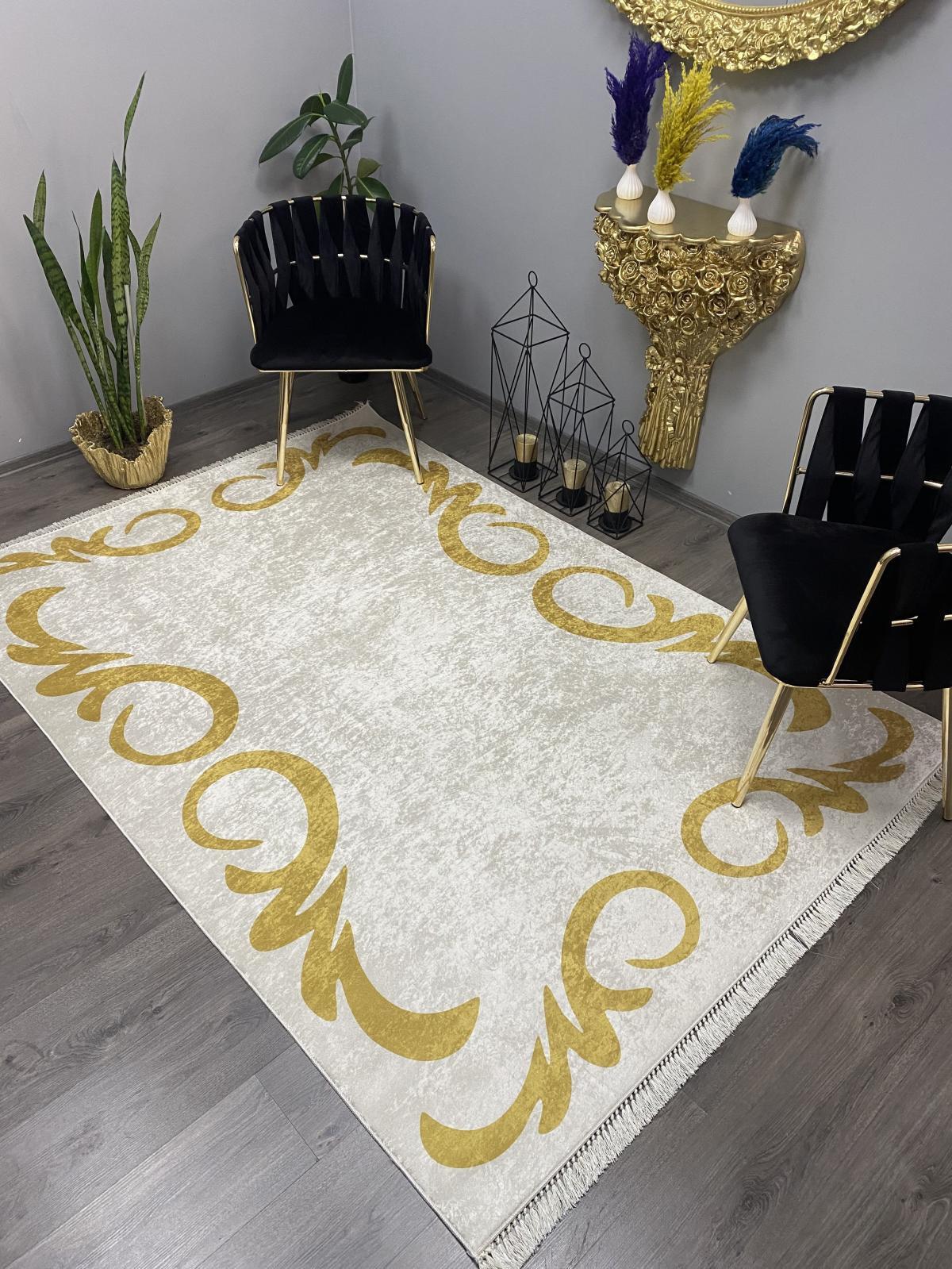 Halı Furyası Çok Renkli 6-12 mm Polyester Antibakteriyel Yıkanabilir Orta Kaymaz Dikdörtgen Makine Dokuma Salon Halısı 200x290 cm