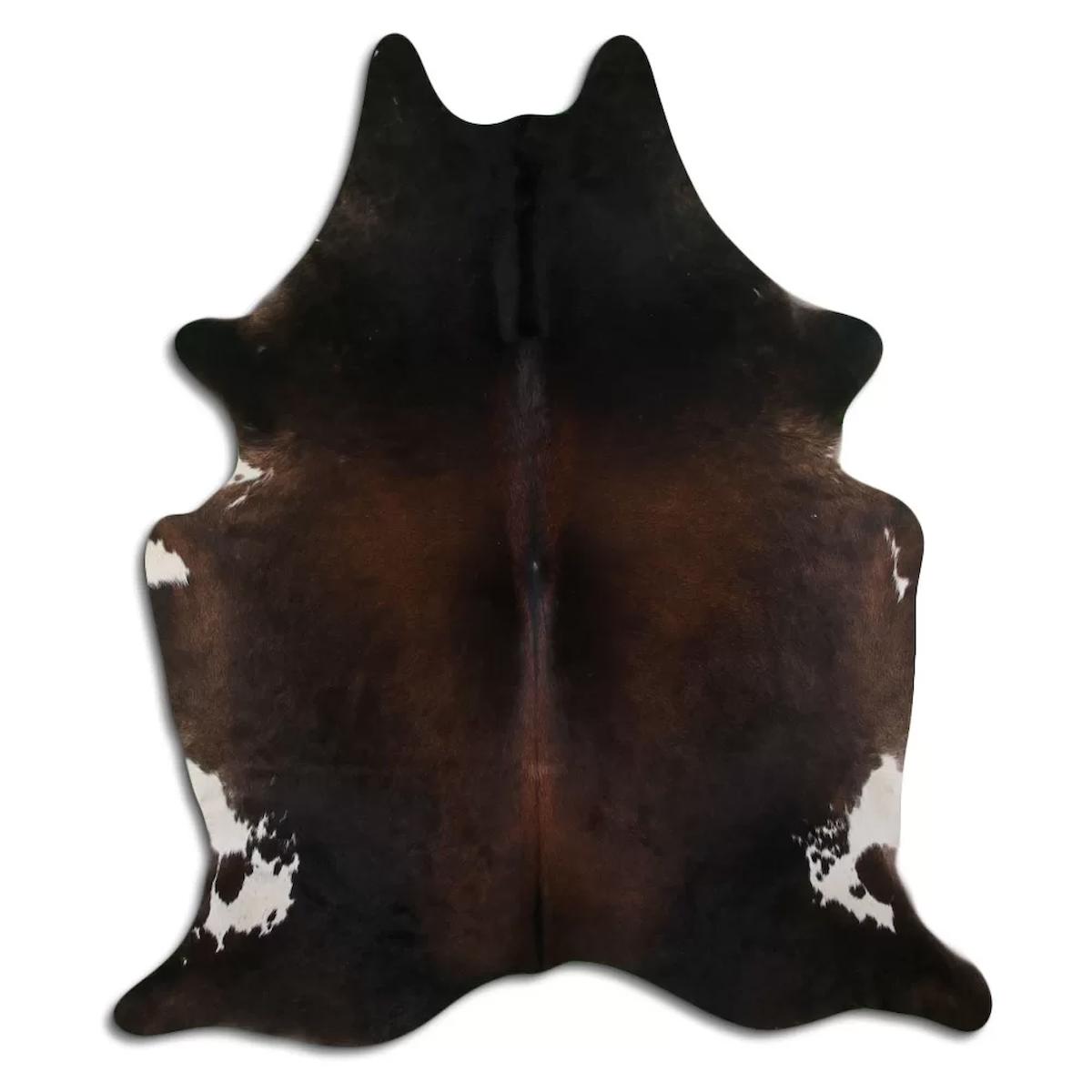 Fiesta Leather Art 103776 Krem 51 mm Deri Toz Tutmaz Yıkanabilir İnce Kaymaz Deri Taban Oval Makine Dokuma Salon Halısı 200x300 cm