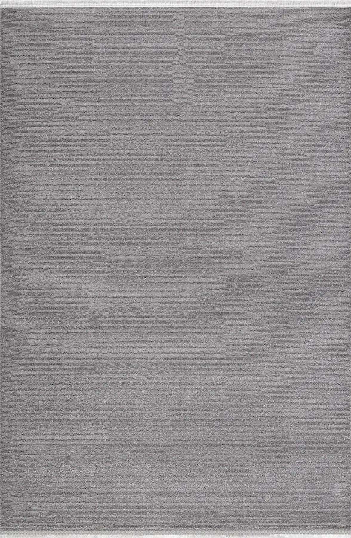 Pierre Cardin Jardin JN00C Antrasit 0.8 mm Akrilik Antibakteriyel Yıkanabilir İnce Kaymaz Dikdörtgen Makine Dokuma Salon Halısı 160x230 cm