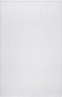 Sanat Halı Lora Plus 3744 Beyaz 7 mm Pamuk Antibakteriyel Yıkanabilir Kalın Kaymaz Lateks Taban Dikdörtgen Makine Dokuma Salon Halısı 200x290 cm