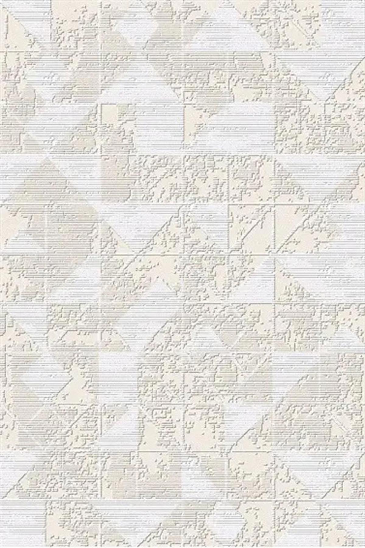 Kreasyon Halı Universal A0295 Bej 8 mm Akrilik Yıkanabilir Kalın Kaymaz Pamuk Taban Dikdörtgen Makine Dokuma Salon Halısı 80x200 cm