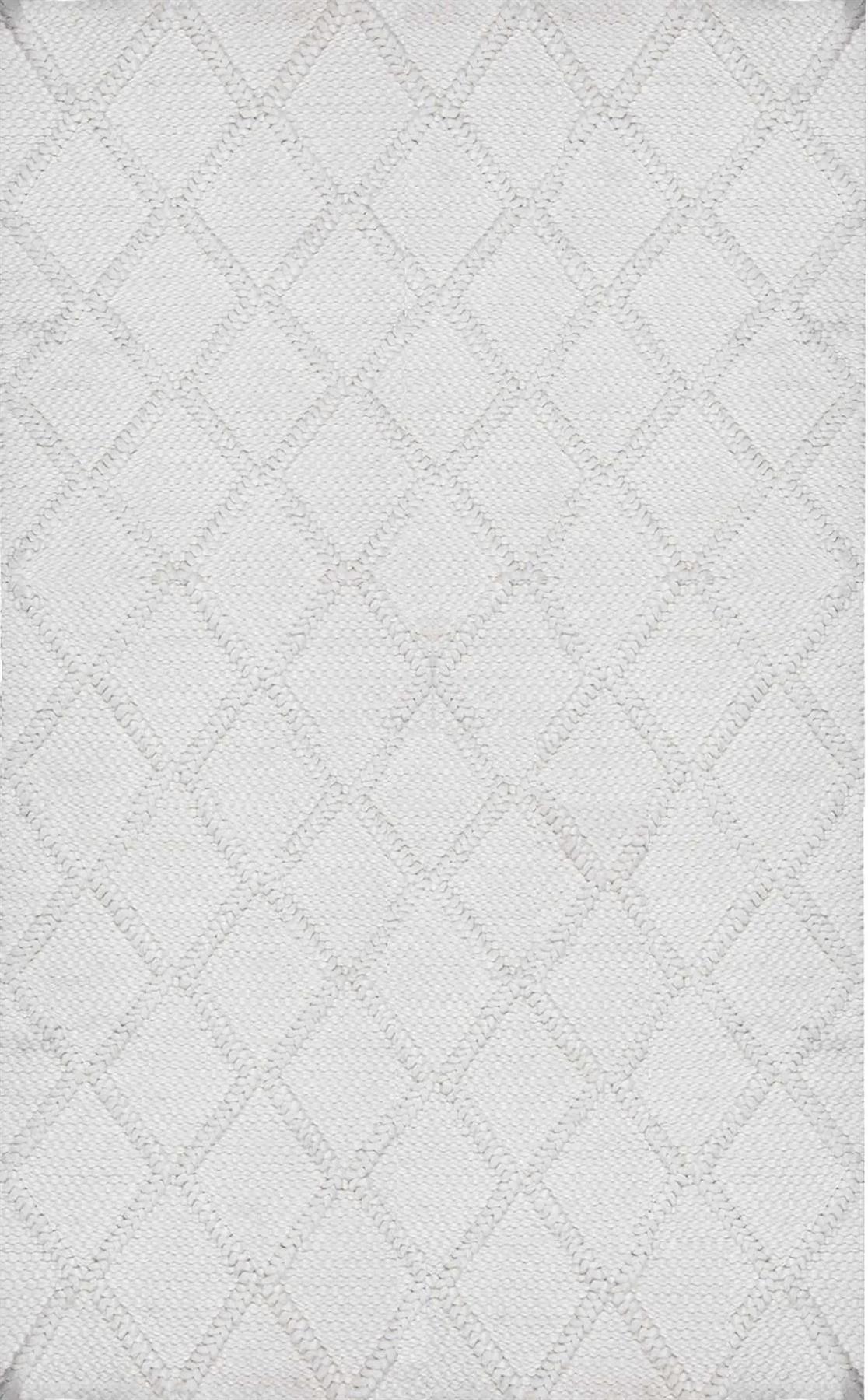 Eko Halı Jade Diamond Krem Akrilik Silinebilir Yıkanabilir Kaymaz Dikdörtgen El Dokuması Salon Halısı 120x200 cm