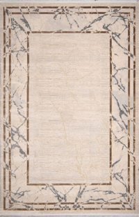 Kreasyon Halı Biblos 9314 Vizon Yıkanabilir Kalın Pamuk Taban Dikdörtgen Makine Dokuma Salon Halısı 180x180 cm