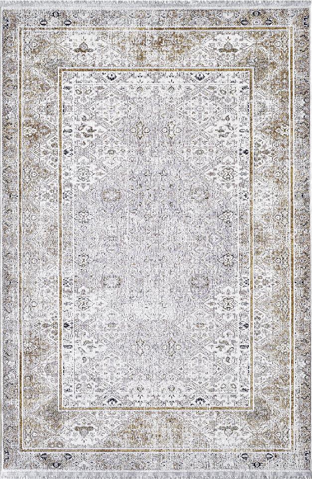 Pierre Cardin La Vita QT08A Çok Renkli 7 mm Akrilik Yumuşak Yıkanabilir İnce Kaymaz Dikdörtgen Makine Dokuma Salon Halısı 180x350 cm