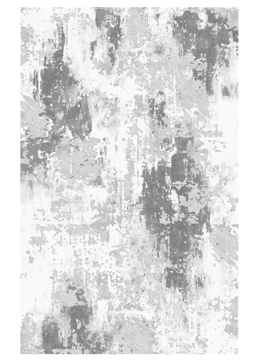 Merinos Everest T0110 Gri 10 mm Akrilik Antialerjenik Yıkanabilir Kalın Kaymaz Dikdörtgen Makine Dokuma Salon Halısı 80x200 cm