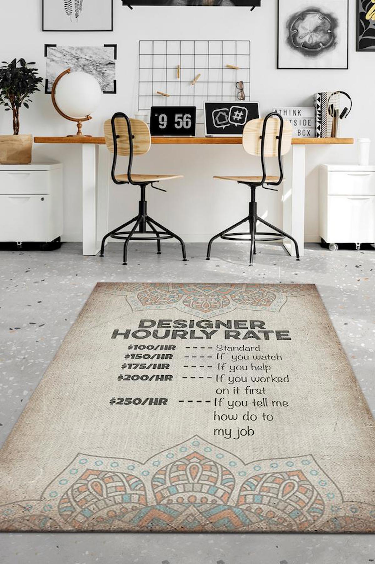 Homshtag Tasarımcının Listesi Krem 4 mm Pamuk Antistatik Yıkanabilir İnce Kaymaz Dikdörtgen Makine Dokuma Çalışma Odası Halısı 80x200 cm