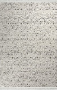 Toprak Halı İnci 8890 Çok Renkli 4 mm Polyester Yıkanabilir İnce Soyut Temalı Dikdörtgen Makine Dokuma Antre-Oturma Odası-Salon-Yatak Odası Halısı 160x230 cm