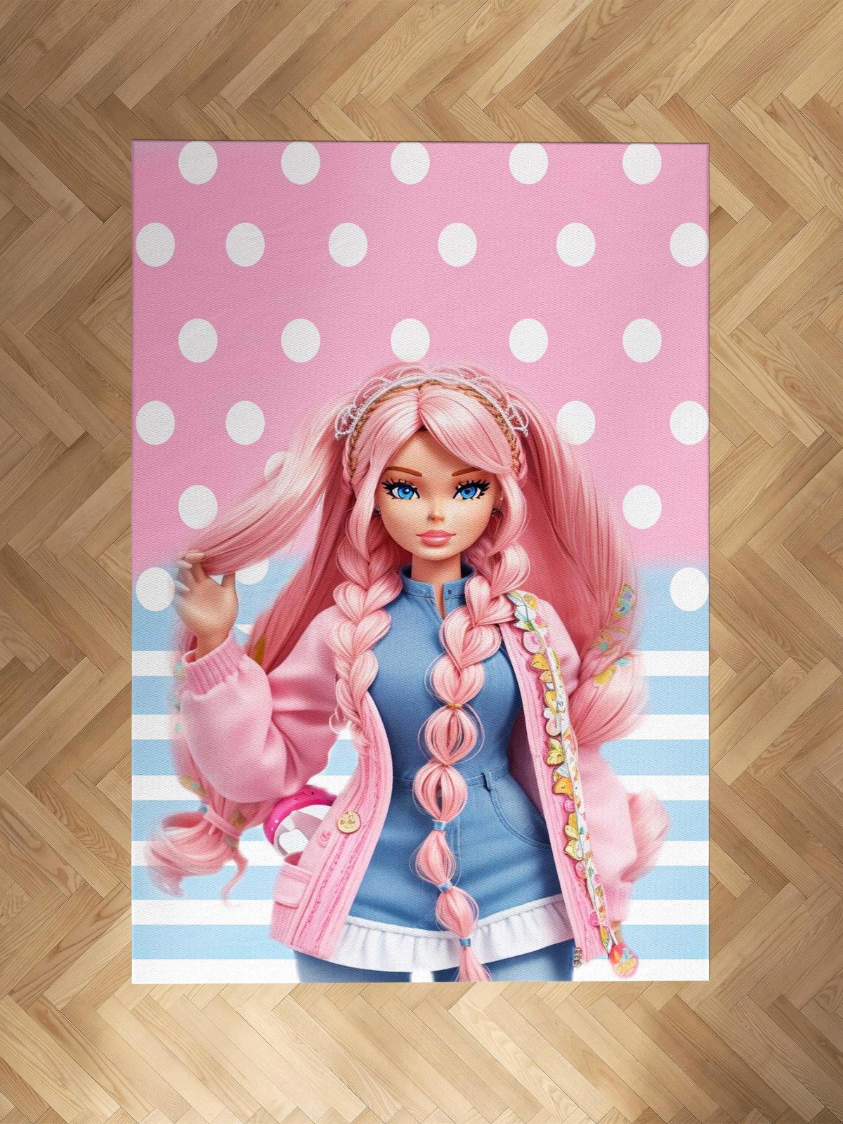 Chiron Baby Krem 0.5 mm Polyester Yıkanabilir Kaymaz Taban Dikdörtgen Makine Dokuma Çocuk Odası Halısı 200x290 cm